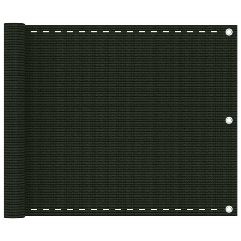 Écran de balcon Vert foncé 75x400 cm PEHD 622903622903