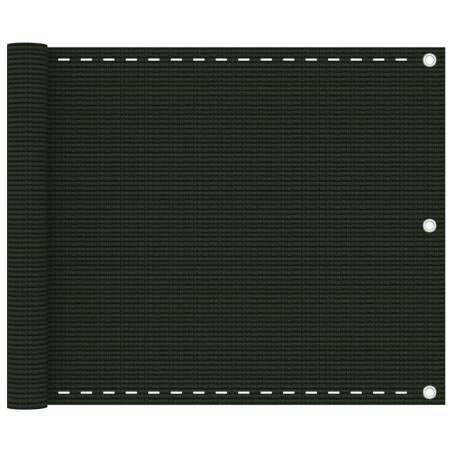 Écran de balcon Vert foncé 75x400 cm PEHD 622903622903