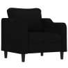 Fauteuil Noir 60 cm Tissu 622905622905