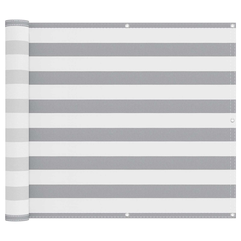 Écran de balcon Gris clair et blanc 90 x 500 cm 622908622908