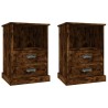 Tables de chevet 2 pcs chêne fumé 43x36x60 cm 622910622910