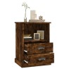 Tables de chevet 2 pcs chêne fumé 43x36x60 cm 622910622910