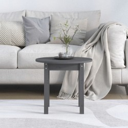 Table basse Gris Ø 45x40 cm Bois massif de pin 622919622919