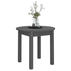 Table basse Gris Ø 45x40 cm Bois massif de pin 622919622919