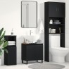 Meuble de Lavabo de Salle de Bain Chêne noir 58 x 33 x 60 cm 622925622925