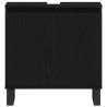 Meuble de Lavabo de Salle de Bain Chêne noir 58 x 33 x 60 cm 622925622925