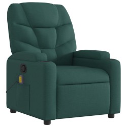 Fauteuil inclinable de massage vert foncé tissu 622927622927