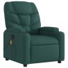 Fauteuil inclinable de massage vert foncé tissu 622927622927