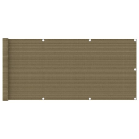 Écran de balcon Taupe 75x600 cm PEHD 622928622928