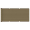 Écran de balcon Taupe 75x600 cm PEHD 622928622928