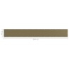 Écran de balcon Taupe 75x600 cm PEHD 622928622928