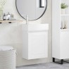 Meuble de salle de bain avec robinet Blanc 45,5 x 22,5 x 84 cm 622932622932