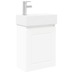 Meuble de salle de bain avec robinet Blanc 45,5 x 22,5 x 84 cm 622932622932