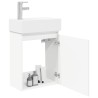 Meuble de salle de bain avec robinet Blanc 45,5 x 22,5 x 84 cm 622932622932