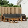 Ensemble de canapés d'extérieur 6 pcs Naturel et Anthracite 622933622933