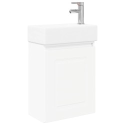Meuble de salle de bain avec robinet Blanc 45,5 x 22,5 x 84 cm 622934622934