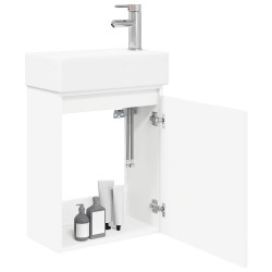 Meuble de salle de bain avec robinet Blanc 45,5 x 22,5 x 84 cm 622934622934