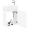 Meuble de salle de bain avec robinet Blanc 45,5 x 22,5 x 84 cm 622934622934