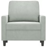 Fauteuil Gris clair 60 cm Velours  622936622936