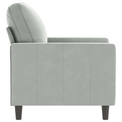 Fauteuil Gris clair 60 cm Velours  622936622936