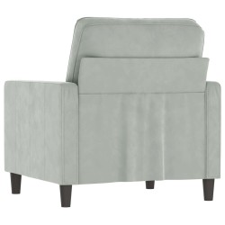 Fauteuil Gris clair 60 cm Velours  622936622936