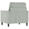 Fauteuil Gris clair 60 cm Velours  622936622936
