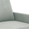 Fauteuil Gris clair 60 cm Velours  622936622936