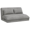 Fauteuil de sol ajustable Gris clair Velours 622940622940