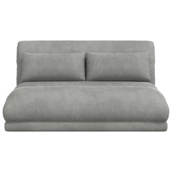 Fauteuil de sol ajustable Gris clair Velours 622940622940