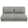 Fauteuil de sol ajustable Gris clair Velours 622940622940