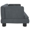 Lit pour chien gris foncé 60x40x30 cm velours 622943622943