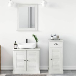 Ensemble de mobilier de salle de bain 3 pcs Blanc antique 622944622944