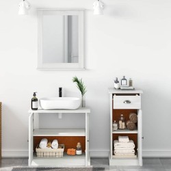 Ensemble de mobilier de salle de bain 3 pcs Blanc antique 622944622944