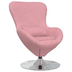 Fauteuil œuf Rose Velours 622954622954