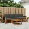 Ensemble de canapés d'extérieur 4 pcs Naturel et Anthracite 622972622972