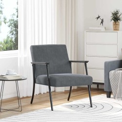 fauteuil Gris foncé 59 x 75 x 78 cm Velours 622973622973