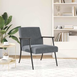 fauteuil Gris foncé 59 x 75 x 78 cm Velours 622973622973