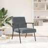 fauteuil Gris foncé 59 x 75 x 78 cm Velours 622973622973