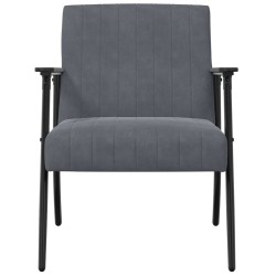 fauteuil Gris foncé 59 x 75 x 78 cm Velours 622973622973