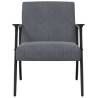fauteuil Gris foncé 59 x 75 x 78 cm Velours 622973622973