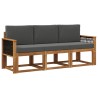 Ensemble de canapés d'extérieur 3 pcs Naturel et Anthracite 622974622974