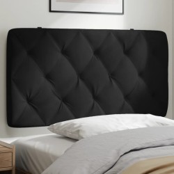 Coussin de tête de lit noir 100 cm velours 622984622984