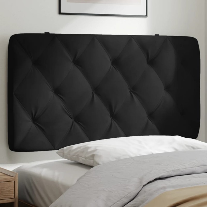 Coussin de tête de lit noir 100 cm velours 622984622984