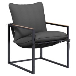 Ensemble de canapé de jardin 4 pcs Noir et anthracite Acier 622987622987