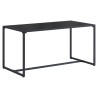 Ensemble de canapé de jardin 4 pcs Noir et anthracite Acier 622987622987