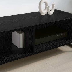 Meuble TV 100 x 36,5 x 30,5 cm Chêne noir Bois d'ingénierie 622995622995