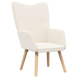 fauteuil Crème 62 x 67 x 95,5 cm Tissu Sherpa 622998622998