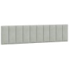 Coussin de tête de lit Hanko gris clair 200 cm velours 623002623002