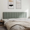 Coussin de tête de lit Hanko gris clair 200 cm velours 623002623002
