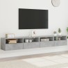 Meubles TV muraux 2pcs gris béton 100x30x30cm bois d'ingénierie 623009623009